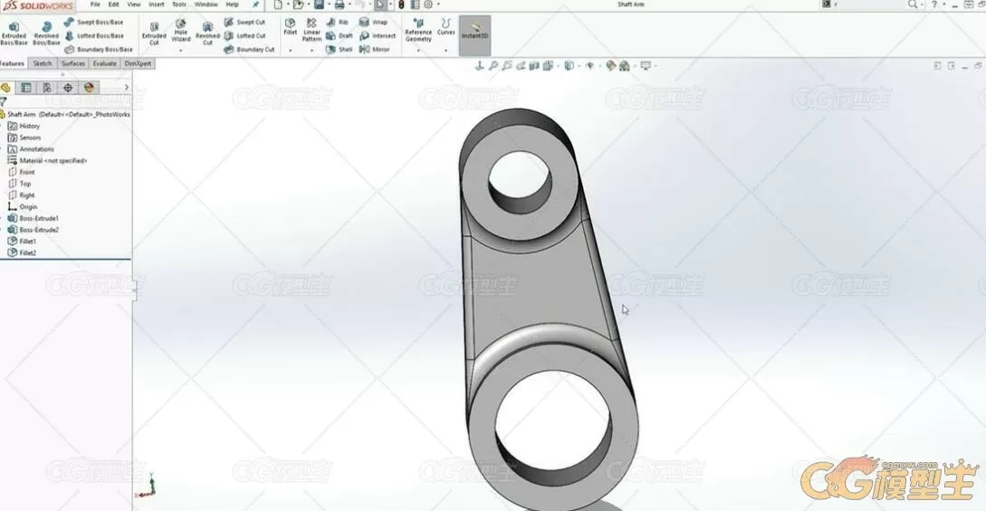 Solidworks中3D建模与2D绘图技术训练视频教程-2