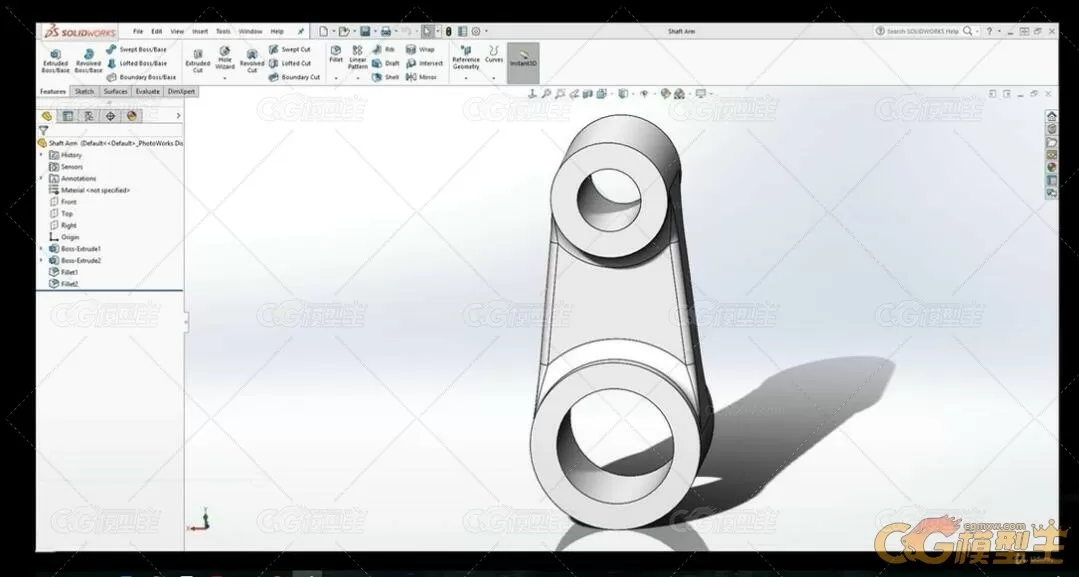 Solidworks中3D建模与2D绘图技术训练视频教程-7