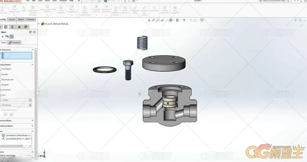 Solidworks中3D建模与2D绘图技术训练视频教程-10