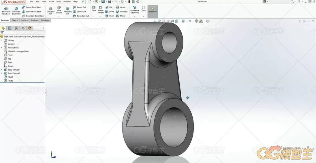 Solidworks中3D建模与2D绘图技术训练视频教程-9