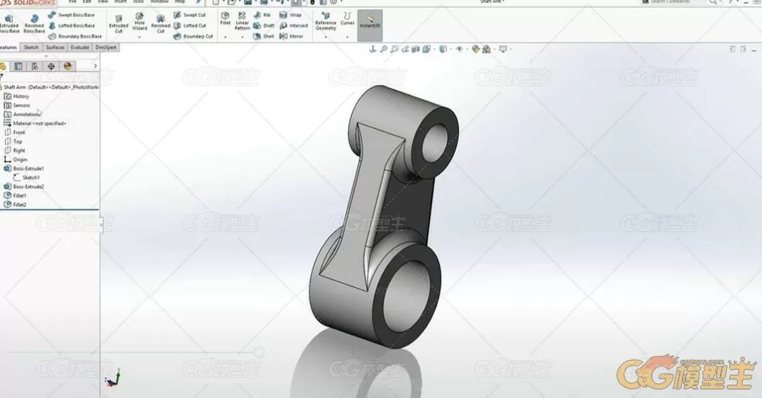 Solidworks中3D建模与2D绘图技术训练视频教程-11