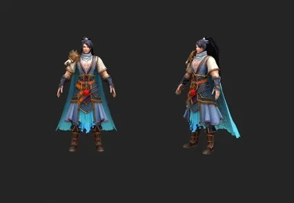 三渲二作品 武侠 男 主角 仙侠 希望你们喜欢（自带灯光 VR渲染）