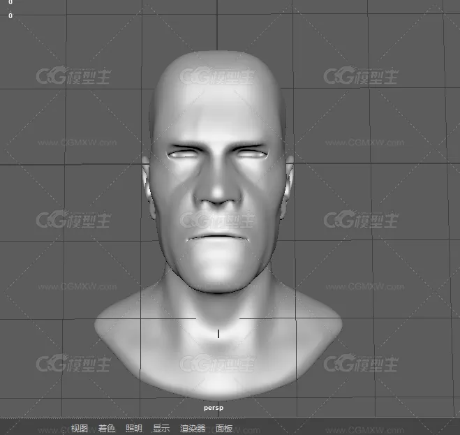 一个简单的男人头部模型-1