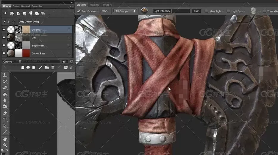 游戏武器Quixel SUITE材质纹理制作视频教程-10