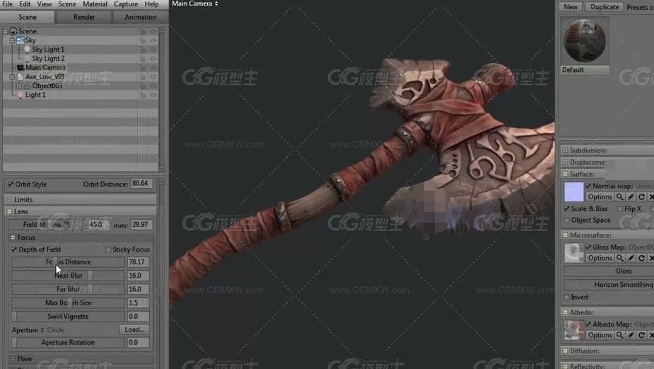 游戏武器Quixel SUITE材质纹理制作视频教程-15