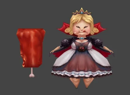 公主 女 胖子 Q版 童话风 喜欢就下载吧