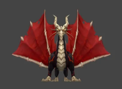 Q版 魔幻风 黑龙 红翅膀 boss 希望你们喜欢