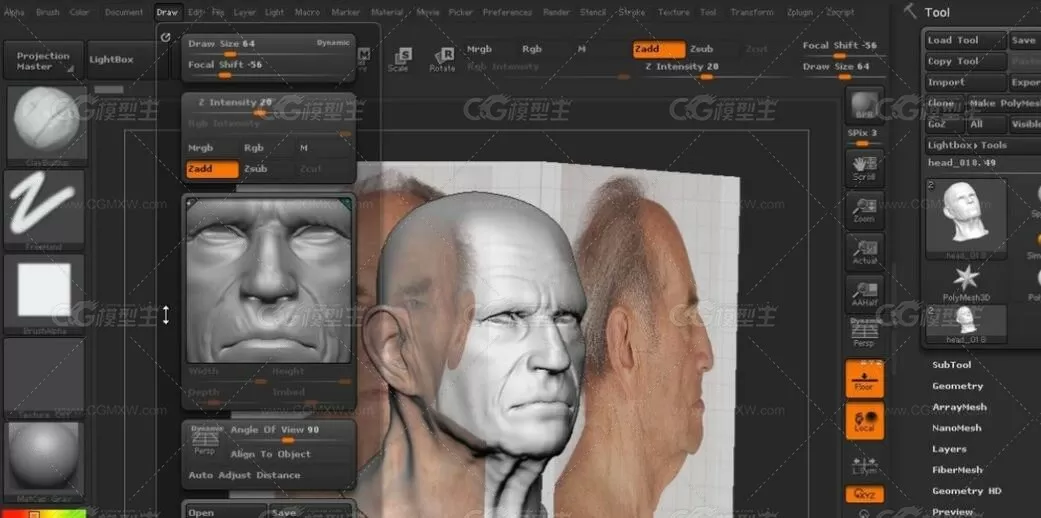 Zbrush精细人脸塑造实例训练视频教程全集一二三季-6