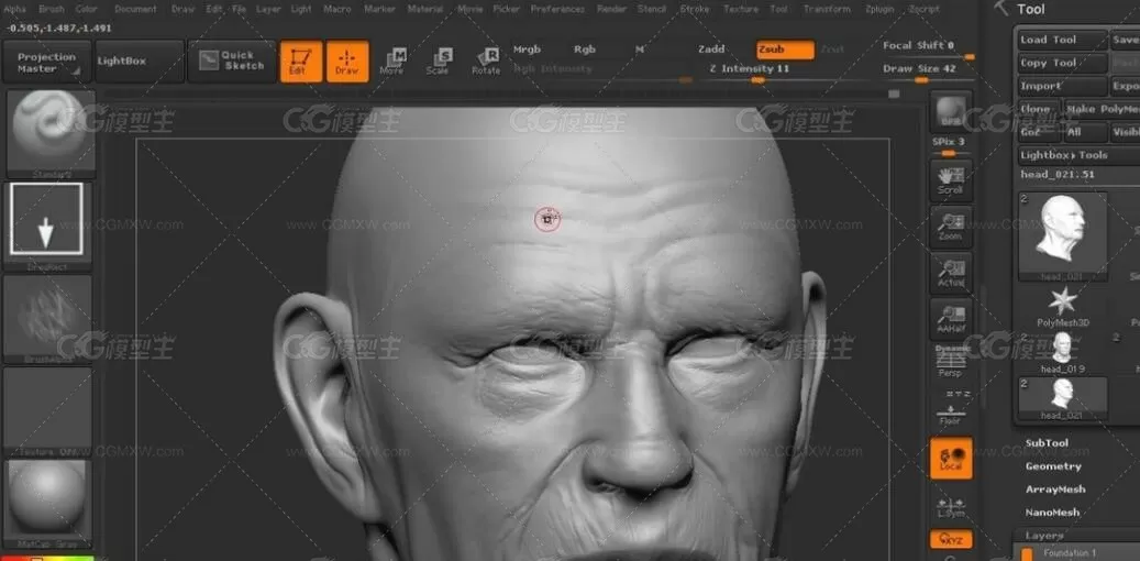 Zbrush精细人脸塑造实例训练视频教程全集一二三季-9