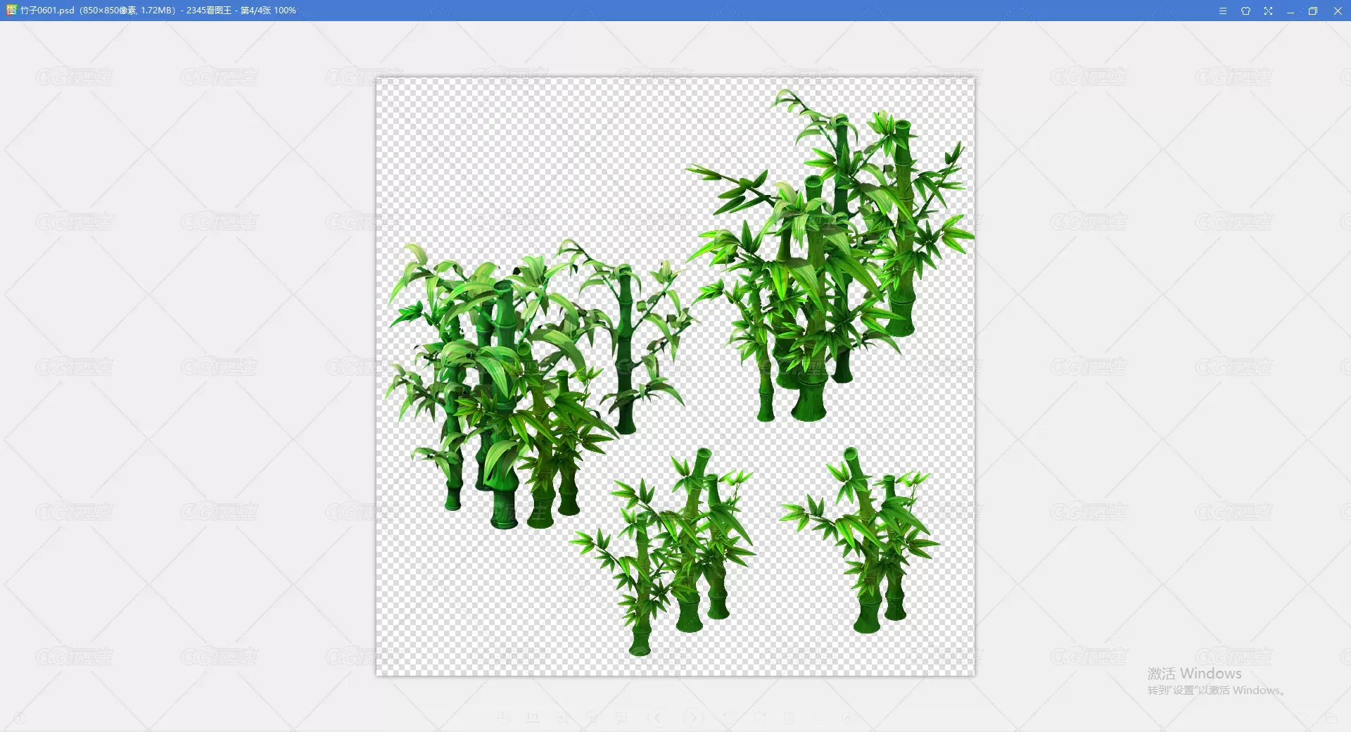 卡通Q版竹子分享-2