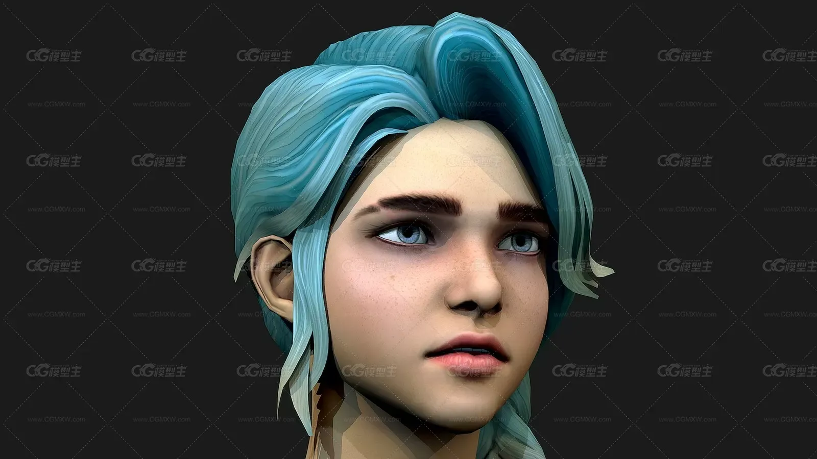 次世代时尚小女孩人物3D模型 附带FBX和OBJ格式-1
