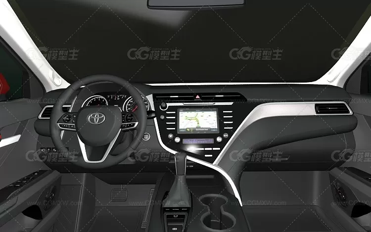 3dmax2011新款丰田凯美瑞运动版_Toyota Camry XSE 2018-19_带内饰-4