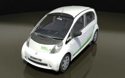 3dmax2011新能源电动老人车共享汽车