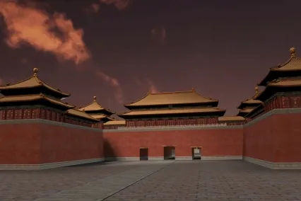 北京故宫 紫禁城 东方宫殿场景3D模型