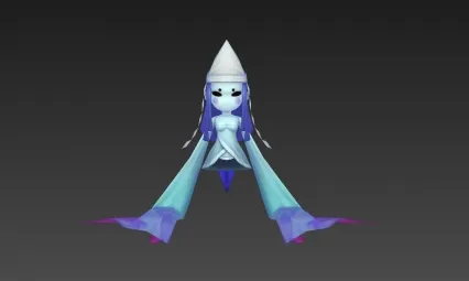 幽灵 Q版 鬼姐姐 日韩风 二次元 精品手绘角色模型