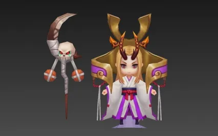 女巫 Q版 和风 日韩风 小姐姐 精品手绘角色模型