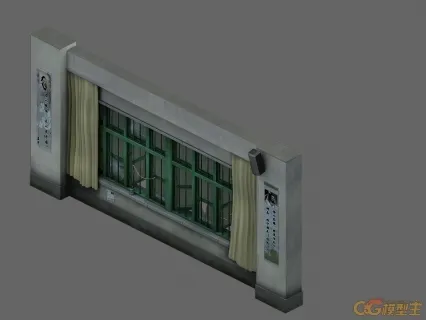 窗户 游戏模型 低模手绘贴图 喜欢的进来下载吧