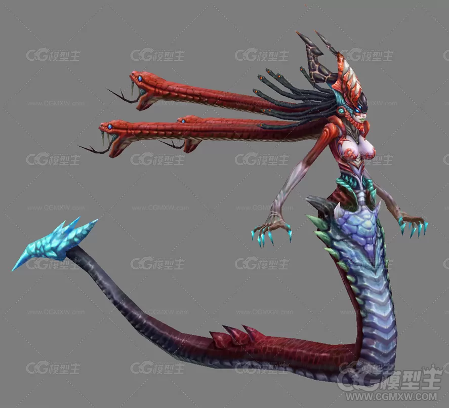 魔幻美杜莎3D模型-1