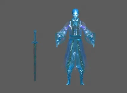 次时代手绘 幽灵 武侠 仙侠 boss 怪物 男 希望你们喜欢
