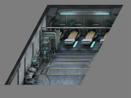 医疗室 游戏模型 3渲2场景 喜欢就下载吧