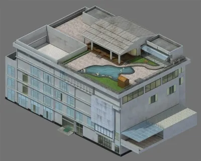 新楼 游戏模型 3渲2场景 现代建筑 喜欢就下载吧