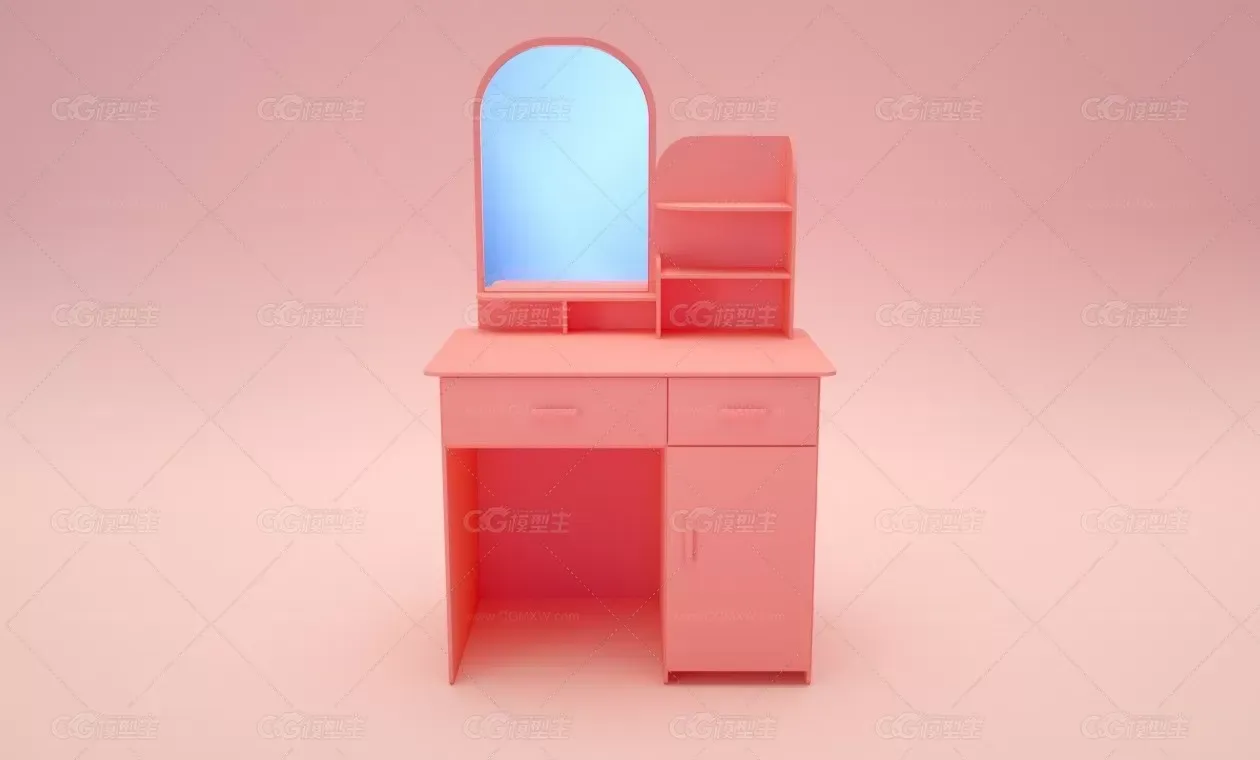 简易化妆台-C4D模型-Xpresso绑定-2