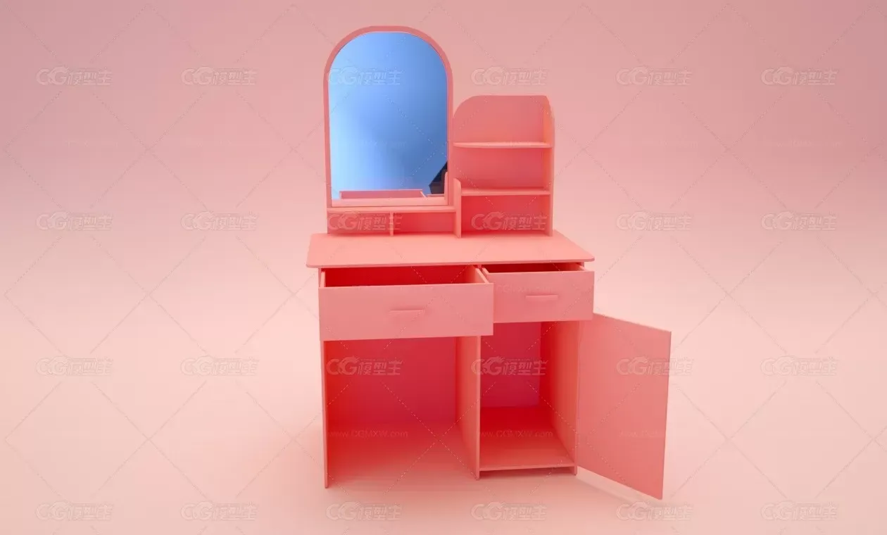 简易化妆台-C4D模型-Xpresso绑定-4