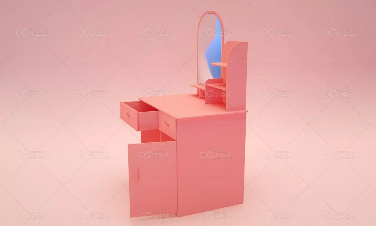 简易化妆台-C4D模型-Xpresso绑定-8