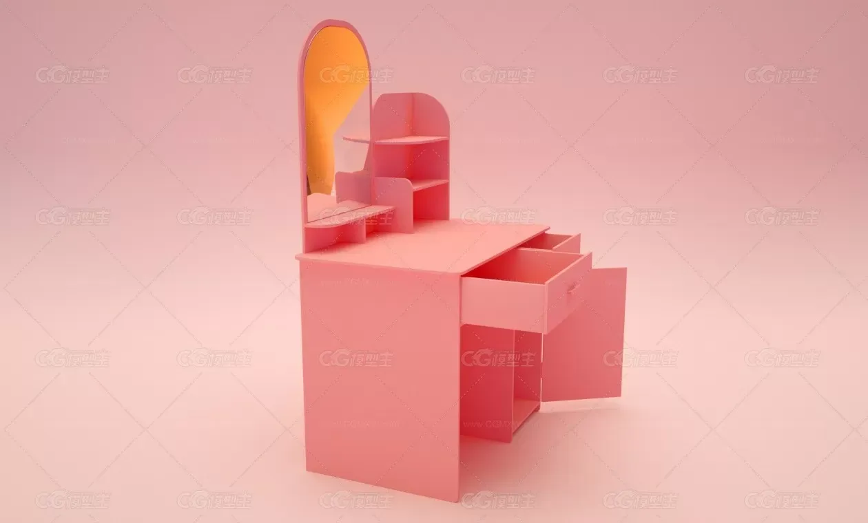 简易化妆台-C4D模型-Xpresso绑定-6