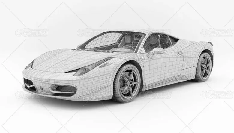 10个精品汽车3D模型+MAX VR渲染源文件-27