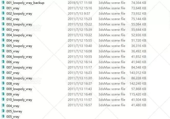 10个精品汽车3D模型+MAX VR渲染源文件-31