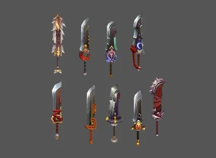 Q版 刀 魔幻风 欧美风 小集合
