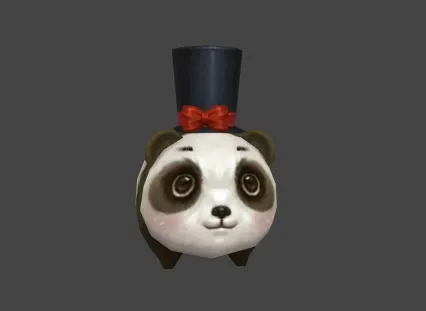 熊猫乐达哥  Q版模型宠物 宠物宝宝
