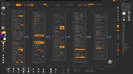 Zbrush自定义UI