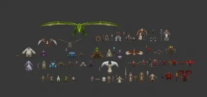 死神法师Q版项目全套3D模型