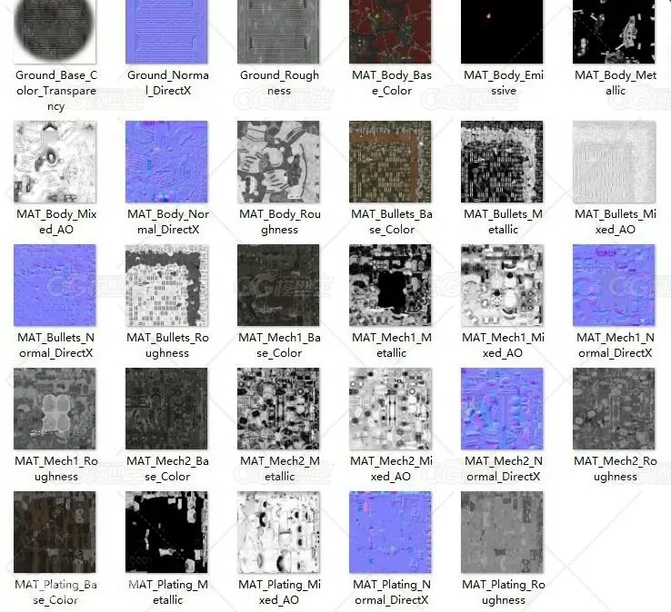 次世代机械人角色3D模型+SP工程源文件-8