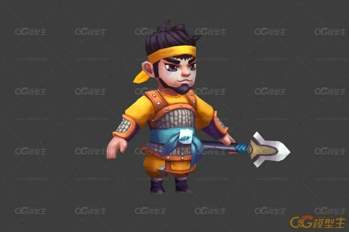 Q版 侍卫 士兵尖毛-1