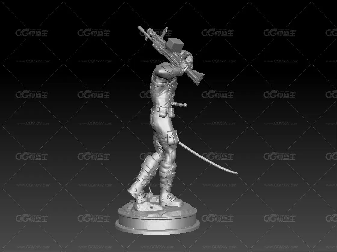 死侍—高精度打印手办-6