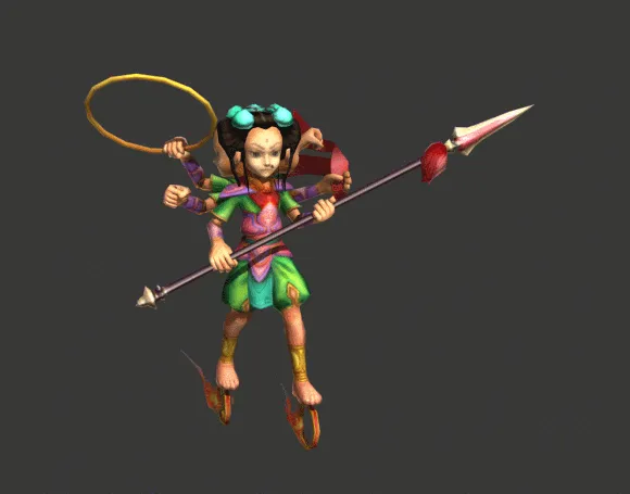 哪吒三太子  待机动画