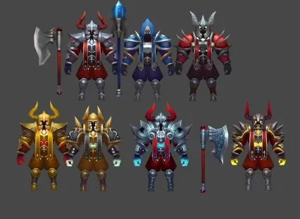 战士 Q版 战甲 小集合 日韩风