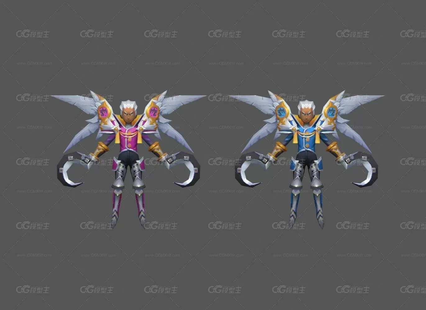 镰刀 Q版 翅膀 男 boss-1