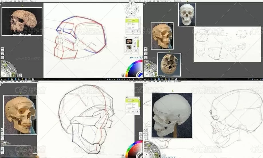 中国素描与cg造型、审美分析素描，色彩，审美视频-7