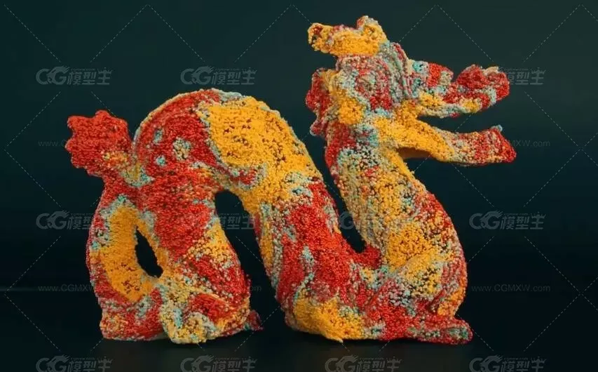 Houdini三维粒子龙制作教程-2