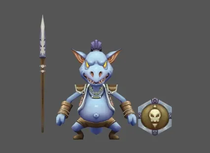 犀牛 怪物 人形 Q版 BOSS 精英
