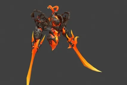 火焰魔头 双剑魔煞