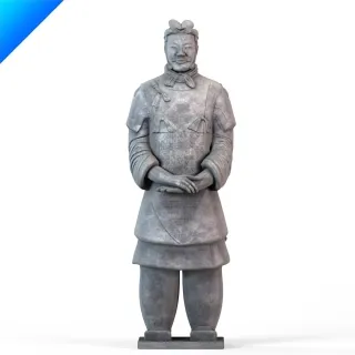 3DMAX模型超精细兵马俑第7个