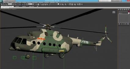 3dmax模型-中国陆航团171直升机