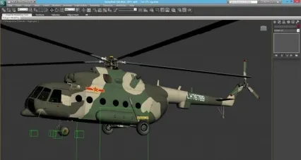 3dmax模型-中国陆航团171直升机