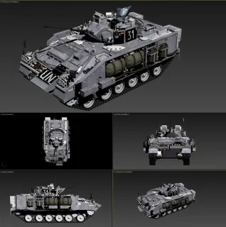 3dmax模型-UN联合国装甲