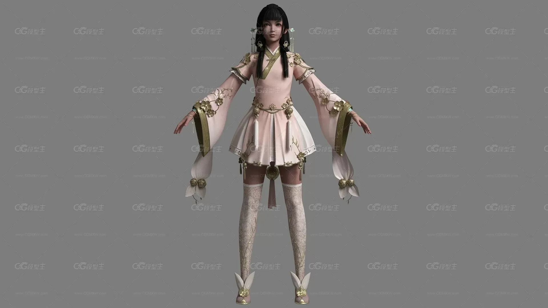 古装美少女 萝莉 汉服女孩 小姑娘 小美女 小美人 写实 次时代-5